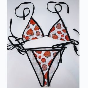 Strawberry Triangle Bikini